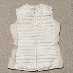 Nike White Quilted Golf Vest